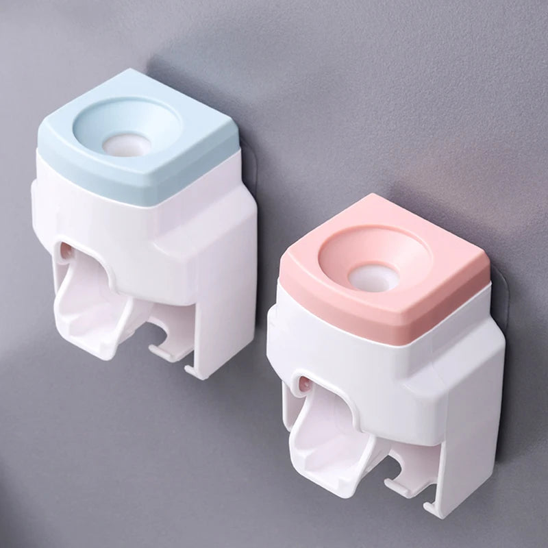 Toothpaste Dispenser & Toothbrush Holder
